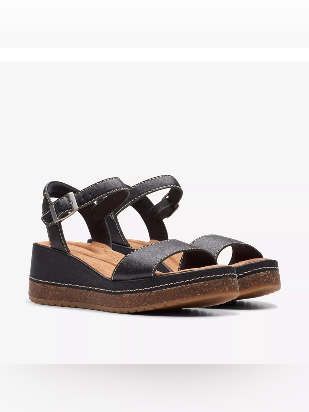 Clarks Kassanda Lily Wedge Sandal, 7 Wide